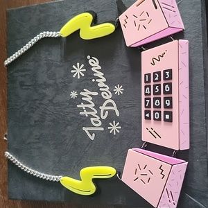 Tatty Devine Acrylic 80s Phone Rare